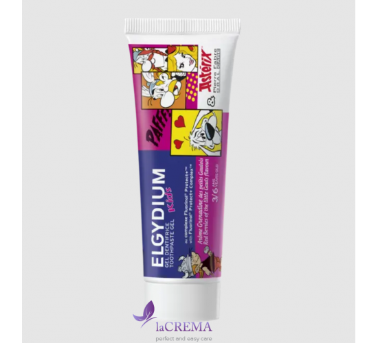 Elgydium Kids Зубна дитяча паста з фтором 3-6 років, зі смаком гренадину, 50 мл