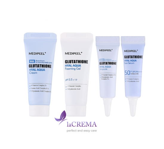 Medi-Peel Glutathione Hyal Набір для зволоження шкіри з глутатіоном Aqua Trial Kit (мініатюри)