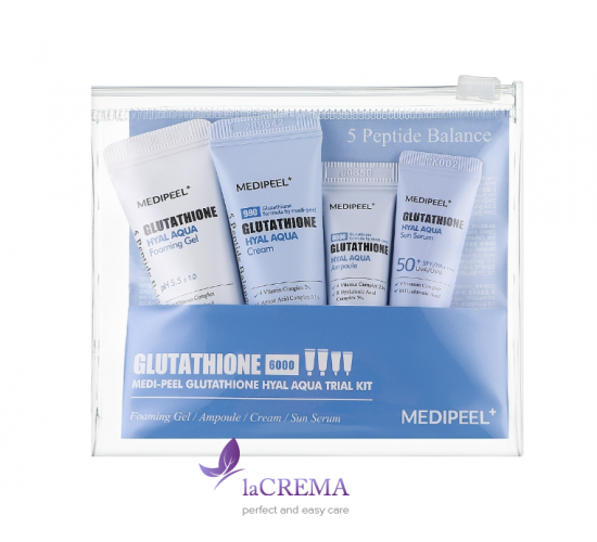 Medi-Peel Glutathione Hyal Набір для зволоження шкіри з глутатіоном Aqua Trial Kit (мініатюри)