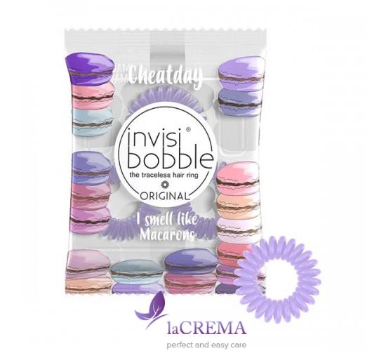 Invisibobble Резинка-Браслет для волос с ароматом Макарони Original Macaron Mayhem, 3 шт