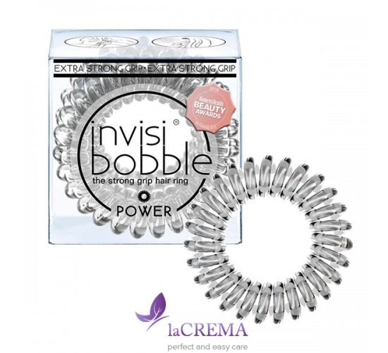 Invisibobble Резинка-браслет для волос Power Crystal Clear, 3 шт