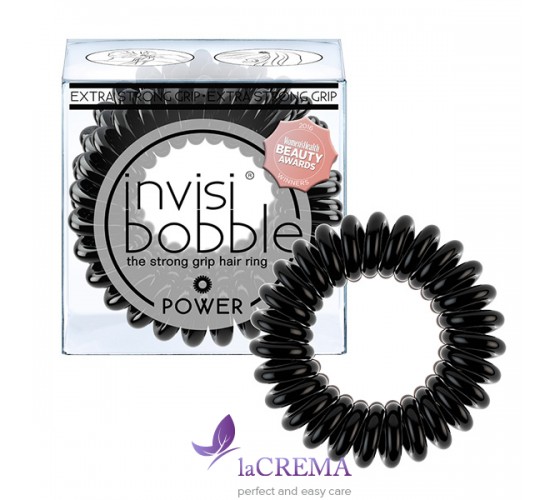 Invisibobble Резинка-браслет для волос Power True Black, 3 шт