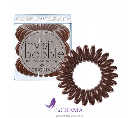 Invisibobble Резинка-браслет для волос Original Pretzel Brown, 3 шт