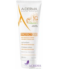 А-Дерма Сонцезахисне молочко для дітей SPF 50 - Aderma Protect Kids, 250 мл