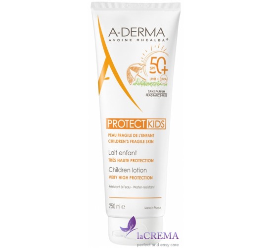А-Дерма Сонцезахисне молочко для дітей SPF 50 - Aderma Protect Kids, 250 мл