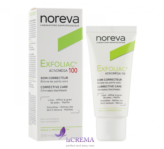 Норева Ексфоліак Акномега 100 Крем для обличчя проти акне - Noreva Exfoliac Acnomega, 30 мл