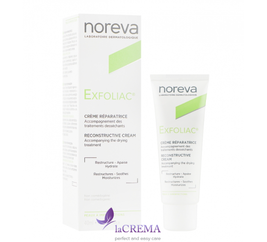 Норева Ексфоліак Відновлюючий крем для обличчя - Noreva Exfoliac Reconstructive cream, 40 мл