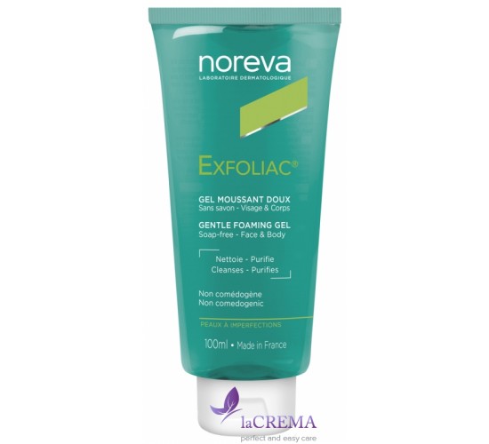 Норева Ексфоліак Ніжний очищуючий гель - Noreva Exfoliac Gentle Foaming Gel, 100 мл