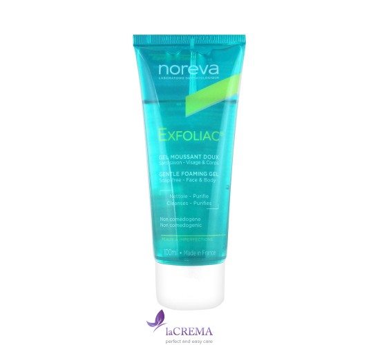 Норева Ексфоліак Ніжний очищуючий гель - Noreva Exfoliac Gentle Foaming Gel, 100 мл