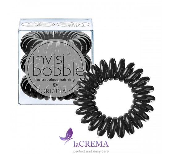 Invisibobble Резинка-браслет для волос Original True Black, 3 шт