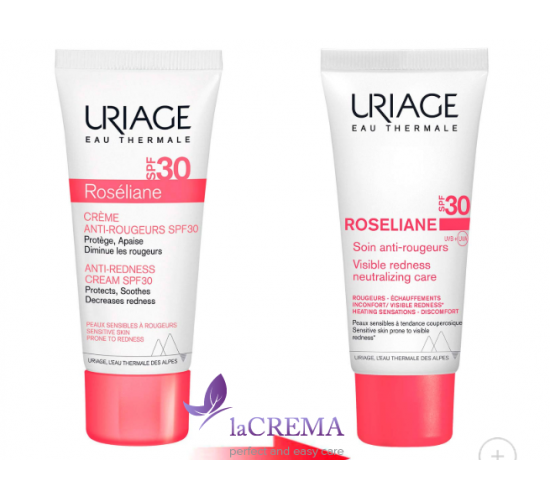 Урьяж Розельян Крем захисний проти почервонінь SPF30 Uriage Roseliane Anti-Redness Cream, 40 мл
