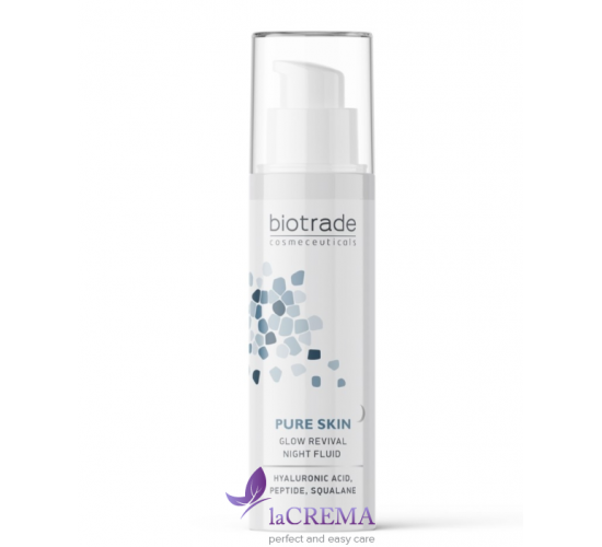 Biotrade Pure Skin Нічний омолоджувальний флюїд з гіалуроновою кислотою і пептидами, 50 мл