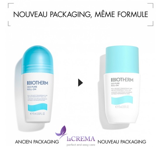Біотерм Кульковий Дезодорант - антиперспірант 48Н Biotherm Deo Pure, 75 мл