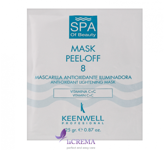 Keenwell Spa of Beauty Антиоксидантна депігментуюча альгінатна СПА-маска № 8, 25 г