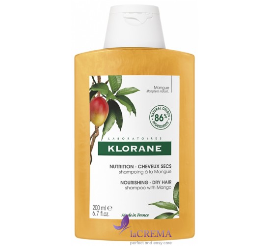 Клоран Шампунь Манго для сухоговолосся - Klorane, 200 мл