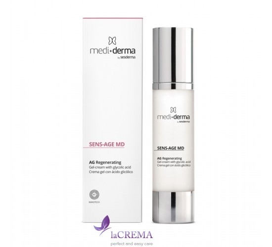 Medi+Derma Sens Age MD Омолоджуючий крем-гель з гліколевою кислотою, 50 мл