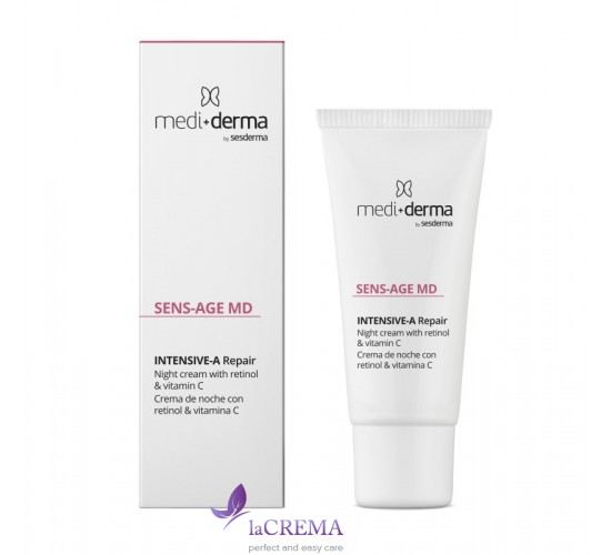 Medi+Derma Sens Age MD Інтенсивний нічний крем з вітаміном С та ретинолом 0,25%, 30 мл