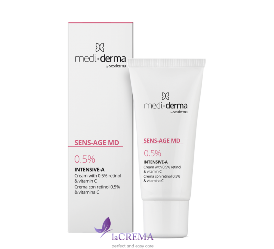 Medi+Derma Sens Age MD Інтенсивний крем з вітаміном С та ретинолом 0,5%, 30 мл