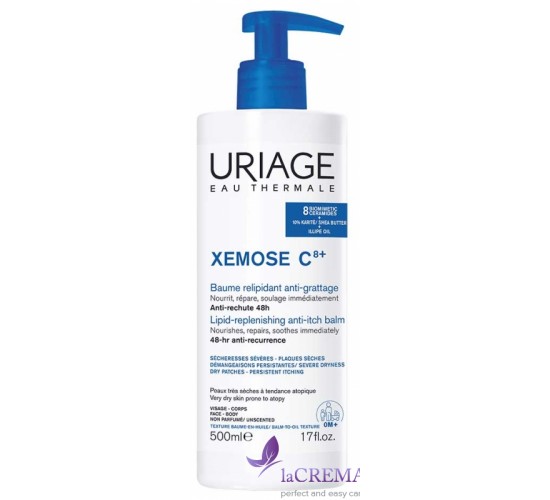 Урьяж Ксемоз Заспокійливий бальзам проти свербіння Uriage Xemose C8+, 500 мл