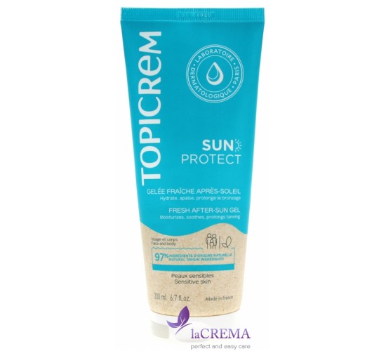 Topicrem Гель для обличчя та тіла після засмаги Sun Protect Fresh After-Sun Jelly, 200 мл