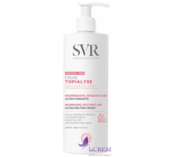 СВР Топіаліс Зволожуючий крем для обличчя та тіла  - SVR Topialyse, 400 мл
