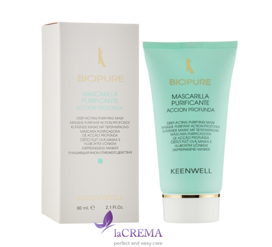 Keenwell Biopure Очищуюча маска глибокої дії для жирної шкіри, 60 мл