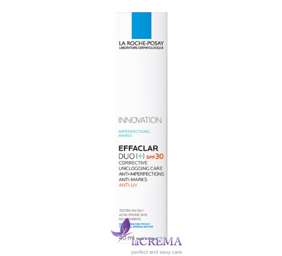 La Roche-Posay Effaclar Duo [+] SPF 30 Коригуючий засб проти недоліків Ефаклар ДУО, 40 мл