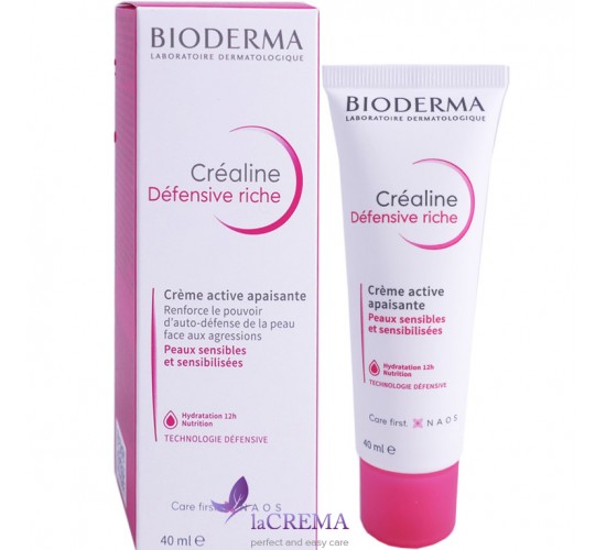 Біодерма Креалайн Дефенсів Ріш Крем для чутливої шкіри - Bioderma Crealine Defensiv Rich, 40 мл