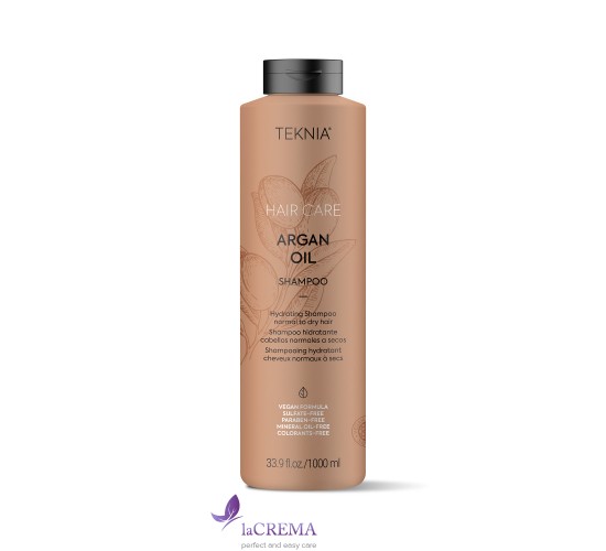 Lakme Teknia Зволожуючий шампунь для нормального і сухого волосся ARGAN OIL SHAMPOO, 1 л