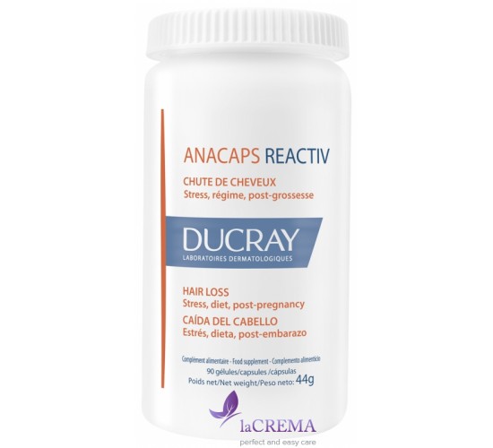 Ducray Anacaps Reactiv Вітаміни для зміцнення та росту волосся  №30 Дюкрей Анакапс, 90 капсул