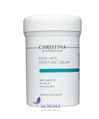 Christina Крем з олією шипшини і моркви для сухої шкіри Rose Hips Moisture Cream with Carrot, 250 мл