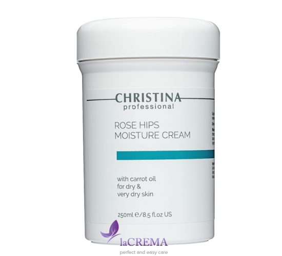 Christina Крем з олією шипшини і моркви для сухої шкіри Rose Hips Moisture Cream with Carrot, 250 мл