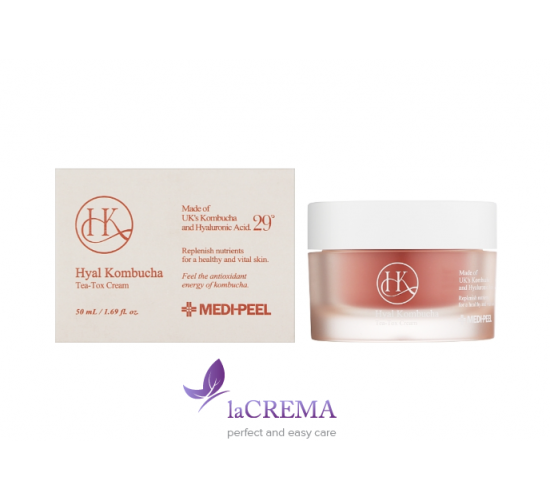 Medi-Peel Hyal Kombucha Крем двошаровий з комбучею Tea-Tox Cream, 50 мл