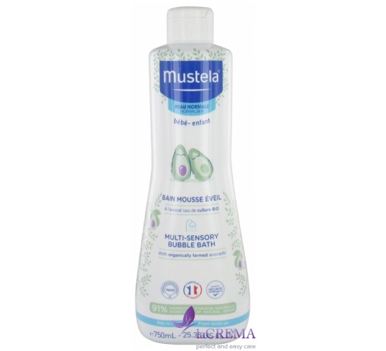 Мустела Піна для купання- Mustela Bebe Multi-Sensory Bubble Bath, 750 мл