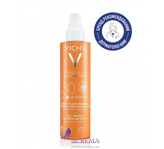 Vichy Capital Soleil Сонцезахисний спрей - флюїд для обличчя та тіла SPF30 +, 200 мл