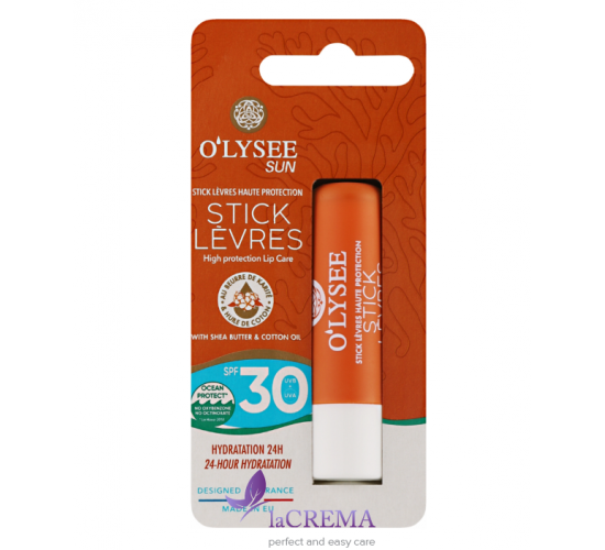 Olysee Сонцезахисний стік SPF 30+ для губ Sun Care Stick, 4,8 г