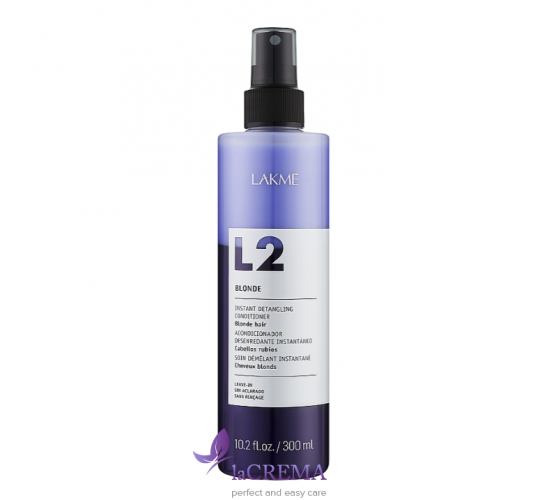 Lakme LAK-2 Blonde Двофазний кондиціонер для освітленого та сивого волосся, 300 мл