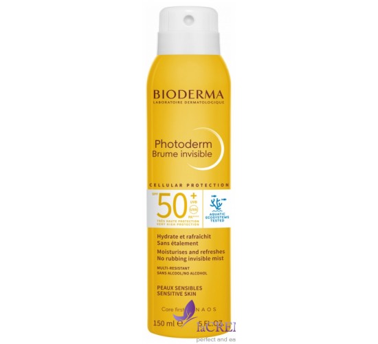 Біодерма Фотодерм Сонцезаний невидимий спрей - аерозоль SPF50 - Bioderma Photoderm, 150 мл