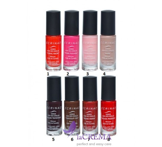 Экринал Лак для укрепления и питания ногтей Ecrinal Vernis Nail Polish, 10 мл