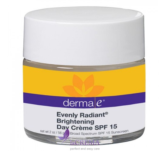 Derma E Дневной крем Evenly Radiant® для осветления кожи с SPF15, 56 г