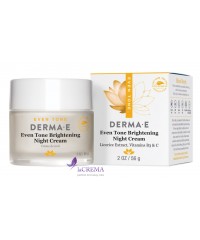 Derma E Ночной крем Evenly Radiant®  для осветления кожи, 56 г