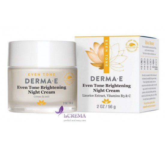 Derma E Ночной крем Evenly Radiant®  для осветления кожи, 56 г