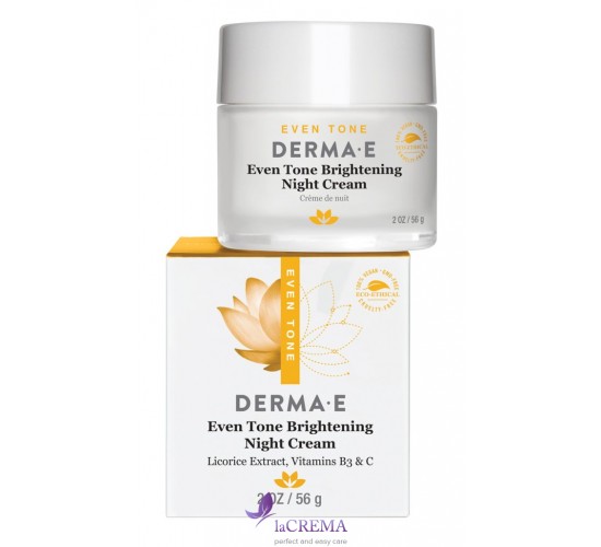 Derma E Ночной крем Evenly Radiant®  для осветления кожи, 56 г