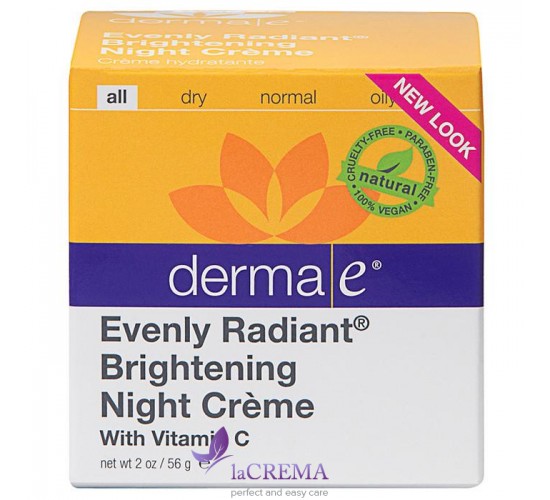 Derma E Ночной крем Evenly Radiant®  для осветления кожи, 56 г