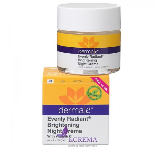 Derma E Ночной крем Evenly Radiant®  для осветления кожи, 56 г