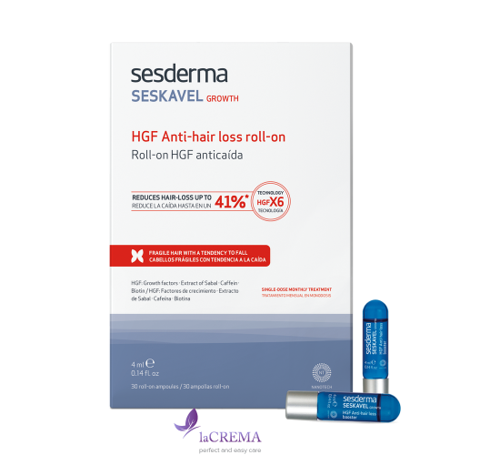 Sesderma Seskavel GROWTH HGF Ампули проти випадіння волосся Сескавел, 30х4мл