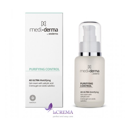 Medi+Derma Purifying Control Себорегулюючий крем - гель для шкіри з акне, 50 мл
