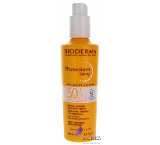 Біодерма Фотодерм Сонцезахисний спрей SPF50 Bioderma Photoderm Spray, 200 мл
