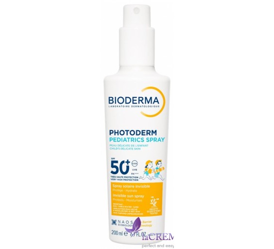 Біодерма Фотодерм Сонцезахисний спрей для дітей SPF 50 Bioderma Photoderm Pediatrics Spray, 200 мл