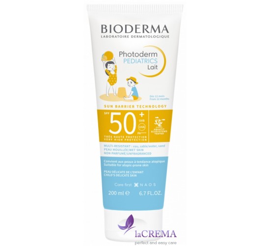 Біодерма Фотодерм Сонцезахисне молочко для дітей SPF 50 - Bioderma Photoderm Pediatrics Lait, 100 мл